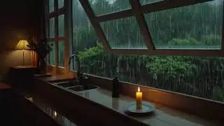 😴 Sleep Instantly! Maximum Heavy Rain Storm Sounds on Rooftop for Insomnia & Total Relaxation.