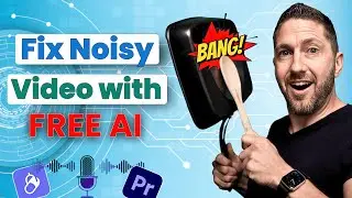 How to Remove Background Noise from Video Free (Adobe Premiere + Podcast AI)