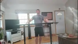 MXTARK 59inch L-shaped height adjustable sit-stand desk