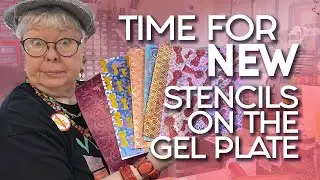 🔵 NEW Stencils Drop! Keyhole Orifices, Rattan & Wrought Iron Gel Plate Printing Magic!
