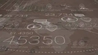 Dark Corporate Background With Abstract Elements Of Infographics