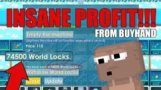 Collecting tons of BGL&acute;s in BUYHAND #5🤑 - Growtopia