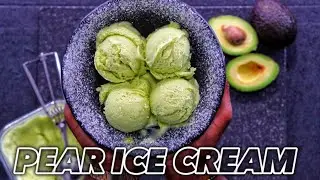 HOME MADE PEAR  ICE CREAM 🥑🍨WITHOUT ICE CREAM MACHINE | PEAR ICE CREAM | Hawt Chef