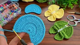 3D🦋Make MONEY with This SUPER EASY Crochet Mini Butterfly Napkin holder,Keychain! 🥰 Sell and gift.