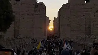 Winter solstice: sunrise aligns with Karnak Temple in Luxor, Egypt