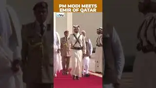 Ceremonial Welcome For PM Modi In Qatar; PM Holds Bilateral Meet With Al Thani
