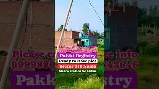 #residentialproperties (Ready to move plot Sector 148 Noida metro station se 400m par plot hi plot