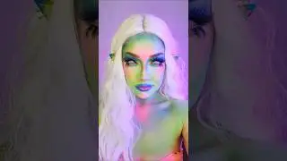 👽 INTERGALACTIC QUEEN 👽 #makeup #alien #alienmakeup #makeupartist #creativemakeup