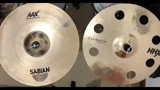 Sabian AAX X-Plosion Crash 18&rdquo; vs HHX Evolution O-Zone Crash 18&rdquo; - Cymbal Comparision