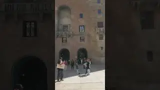 Outside the walls of the Monserrat Monastery, Spain #monserrat #barcelona #benedictine #spain