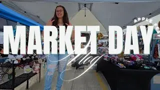 MARKET DAY VLOG | APPLE FEST | SMALL CROCHET BUSINESS OWNER 