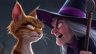 Brave Mother Cat vs Evil Witch | Cartoon Story for Kids