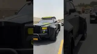 Custom Rolls Royce with 6 wheels 😎 #shorts @domi.sof