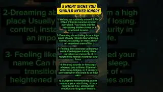 5 Night Signs Your Mind Is Trying to Tell You Something