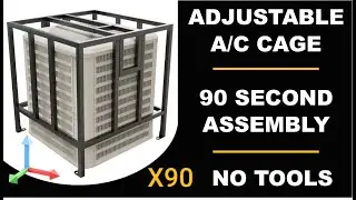 X90 Adjustable Air Conditioner Cage - Fits most HVAC units | Property Armor