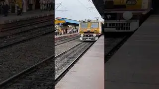 Up Diamond Harbour Seqldha local entering  Baruipur junction station