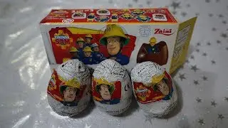 Сэм пожарный! Яйца с сюрпризами Zaini. Eggs surprise, Fireman Sam!