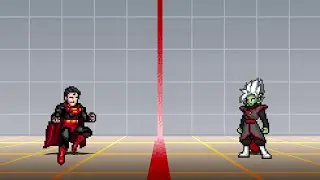 Superman vs Black Zamasu | king of Justice vs Immortal Corruption | Academy MUGEN [IKEMEN]