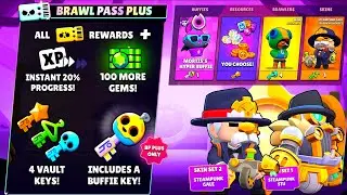 NEW Brawl Pass Season 46 - Vault Keys, Buffie Keys - Brawl Stars