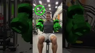 The perfect seated hammer curls #armworkout