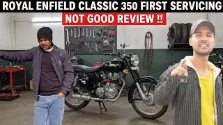 Royal Enfield classlc350 first servicing🏍️   @MrSharmajiblogs 
