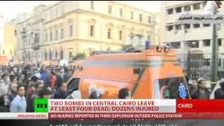 Egypt blasts: String of explosions rattle Cairo subway & police HQ