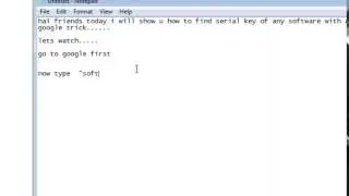 Finding Serial Key Of Any Software Using Simple Google Trick