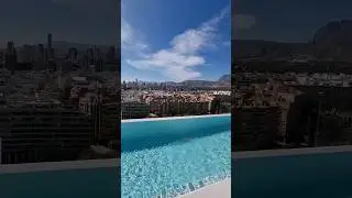 Hotel Primavera Park Roof Bar With An Amazing View Over Benidorm