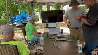 Double Bazooka Antenna Field Day 2025