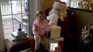 Santa surprises Avalanna!