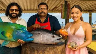 Extreme Fish Cutting Show!  Amazing Knife Control by Market Masters!