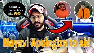 Mayavi on GE manya abuse sid 😲|| mayavi explain scout as free kill 😱