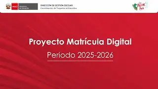 Proyecto Matrícula digital 2025-2026