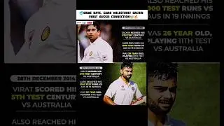 same date same milestone sachin virat aussie connection #cricket #shorts #viratkohli #sachin