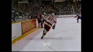 Paul Baxter hit Ryan Walter May. 24/1986