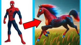 AVENGERS but HORSE 🐴 Marvel & DC All Characters 2024 🔥