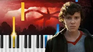 Stranger Things Opening Theme - Piano Tutorial / Piano Cover - Stranger Things Season 2