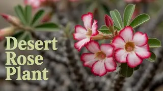 🧘 LIVE Desert Rose Bloom Cam 🌸 Adenium Flower's Serene Beauty & Nature's Masterpiece