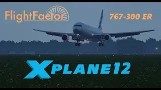 Flight Factor 767-300 | Landing  LFLL | X-Plane 12.3