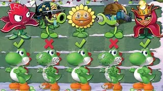 Pvz 2 Challenge - Which Plant Can Break 7 Yoshi statue?