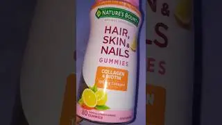 Nature's Bounty Hair, Skin &, Nails Collagen & Biotin 🥰 #hairgrowth