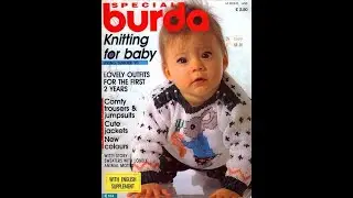 Burda special 1990 knitting for baby Журнал із зразками англійською мовою