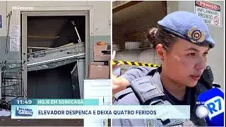 Sorocaba: Elevador despenca e deixa quatro feridos