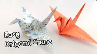 origami crane easy origami tutorial
