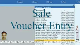How to Sale Entry in Tally Prime, Sale Bill Voucher, Tax Invoice Sale, Automatice Tax Calculation,