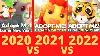 Lunar New Year Event 2020 vs 2021 vs 2022 (THE ULTIMATE COMPARISON 🧧 ) | Roblox Adopt Me