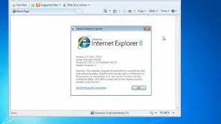 Step to check IE version [IE8]