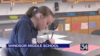 Future teachers visit Windsor Middle School to gain experience