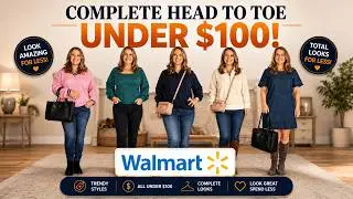COMPLETE HEAD TO TOE WALMART OUTFITS UNDER $100 | AFFORDABLE FALL FASHION OUTFITS | FASHION OVER 40