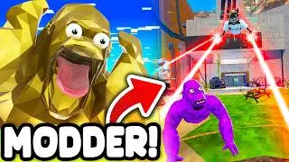 I Trolled a NOOB with the MOST POWERFUL MODDER in Animal Company!